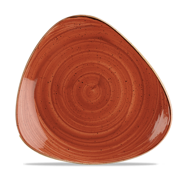 Spiced Orange Triangle Plate 28.5cm